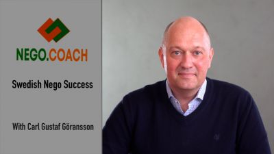 CARL GUSTAF GÖRANSSON WITH SWEDISH NEGOTIATION SUCCESS